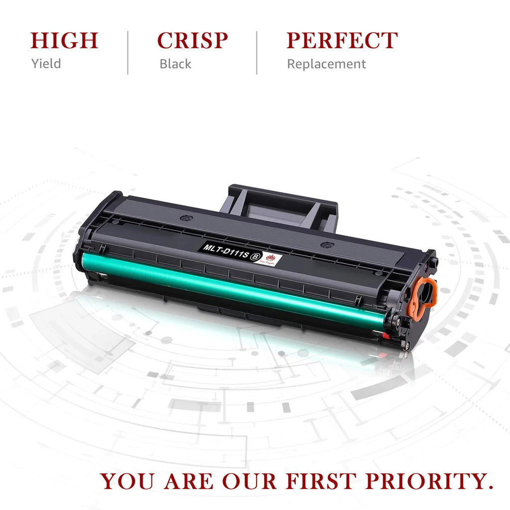 Tonerkingdom 4-Pack matching Toner Replacement for  MLT-D111S 111S Work with  Xpress M2020W M2070FW M2070W Laser Printer Ink (Black)