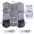 Runing Hydration Vest Backpack, iMounTEK Running aqua Vest Hydration Pack with 2.4L liquid Bladder Bag for Trail Running Marathon Race Hiking Cycling Grey