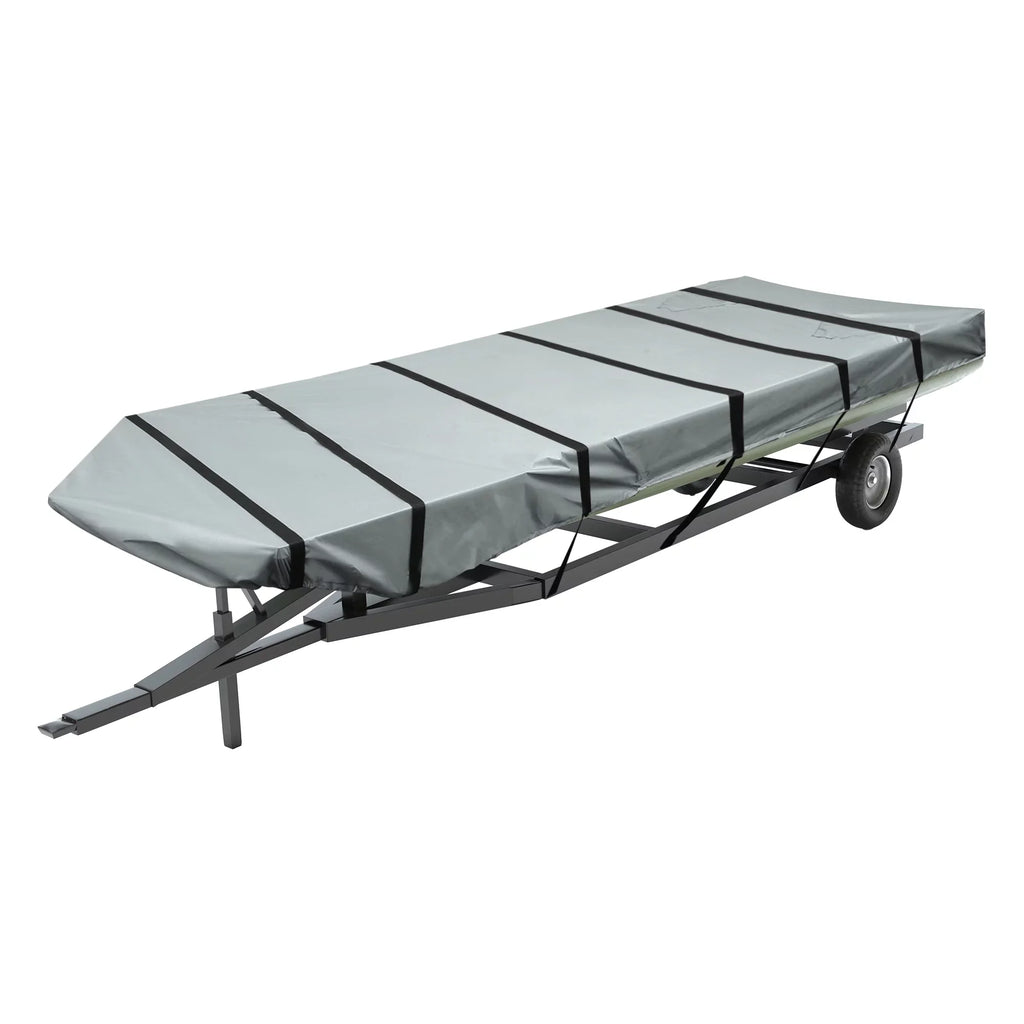 Unique Bargains 1 Set 12"-14"x56" Jon ship wrap 210D Polyester Air Vents Waterproof Sunshine Resist ship protector Gray