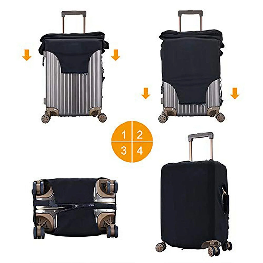 Lukts Airplanes In The Sky Elastic Travel Luggage shield Suitcase Protector Bag,Anti-Scratch,Dust-Proof Washable Suitcase Sleeve For Kid Adult,S (For 18-32 Inch Luggage)
