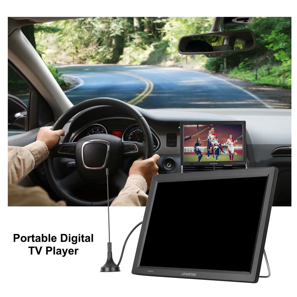 LEADSTAR D14 14-inch ATSC Digital TV Player Portable TV Car Television Multimedia Player  Radio  Card U Disk Playback with Remote Control