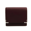 Pre-Owned Cartier Cabochon L3000570 Unisex  Calfskin Coin Purse/coin Case Bordeaux (Good)