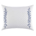 Laura Ashley Collection Perfect Decorative Throw Pillow, Premium Designer superior, Decorative Pillow for Bedroom Living Room and Home D cor, 1 Count (Pack of 1), Charlotte Blue/White Throw Pillow (16" x 20") Charlotte Blue/White