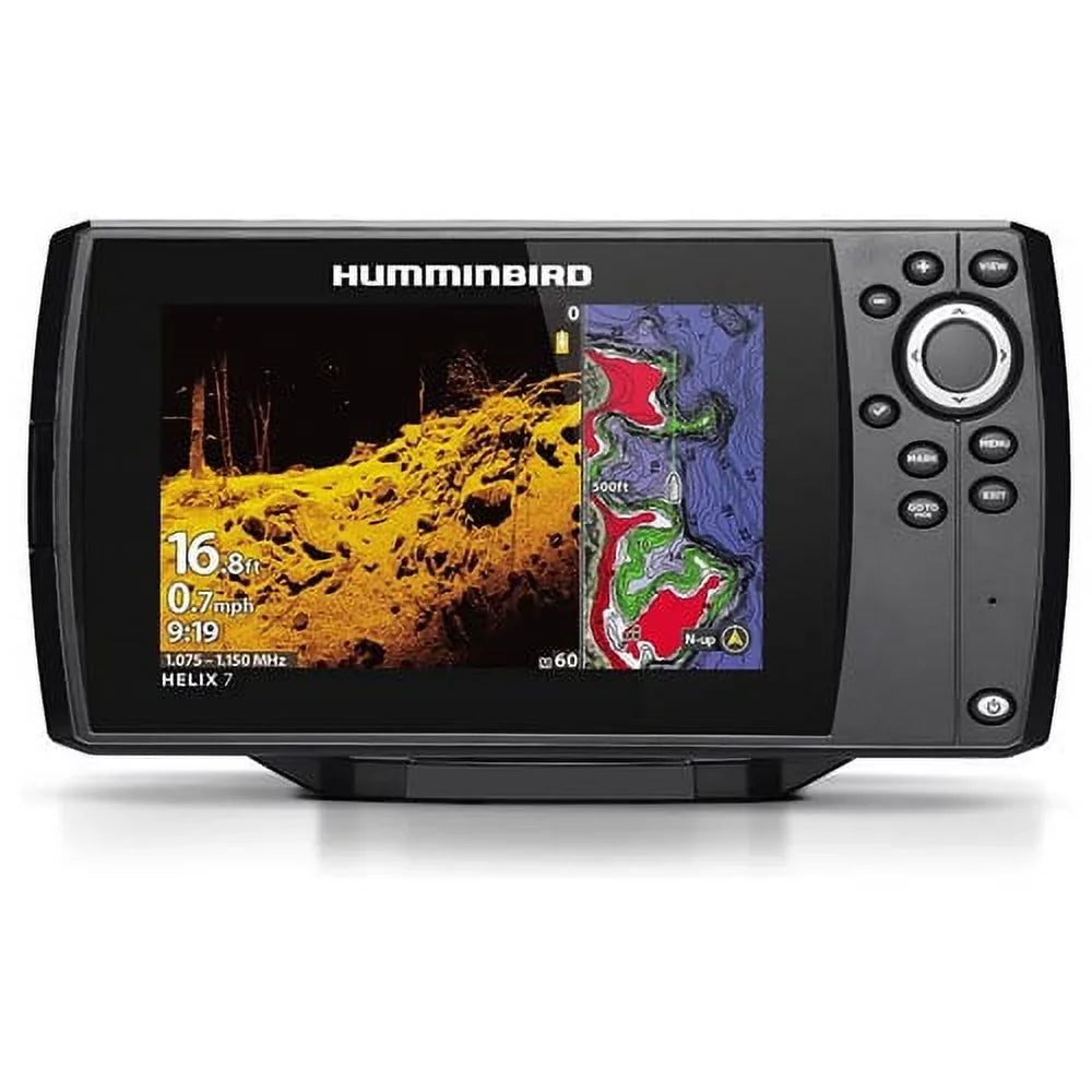 Humminbird HELIX 7 CHIRP MEGA DI GPS G4 Fish Finder, Dual Spectrum, 7in Color Display -411610-1