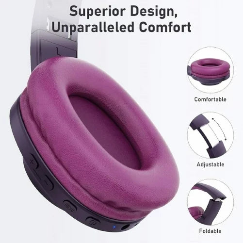 Wireless Headphones Foldable Over Ear Headset w Mic Earphones Hi-Fi Sound R5J for  Galaxy Tab S6 Lite 10.4 S2 8.0 10.5 S5e 10.5 S4 10.5 S7 (2020) S 10.5 SM-T800 S8 Plus S21 Plus S20