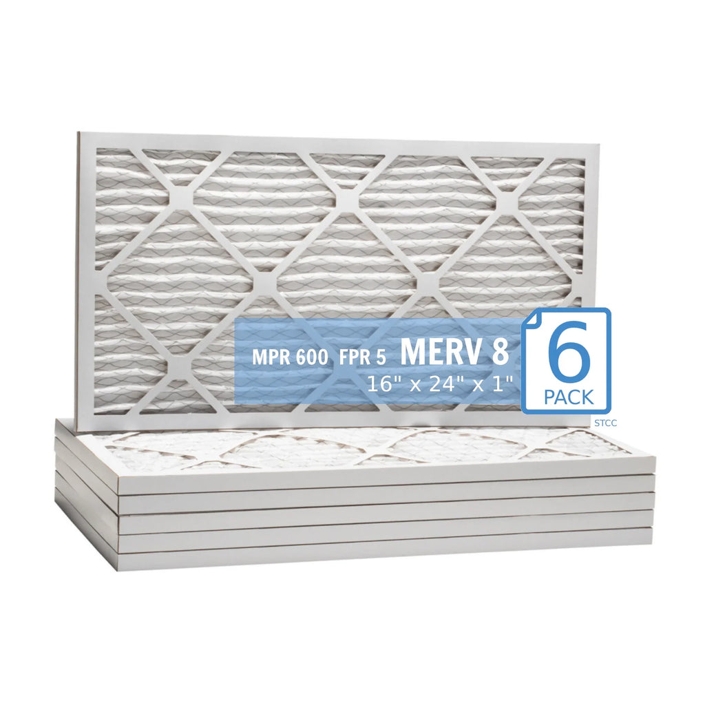 16x24x1, Purolator / Air Guard  Hi-E 40 Extended Surface Pleated Air Filter, Mechanical MERV 8, (6 Pack)
