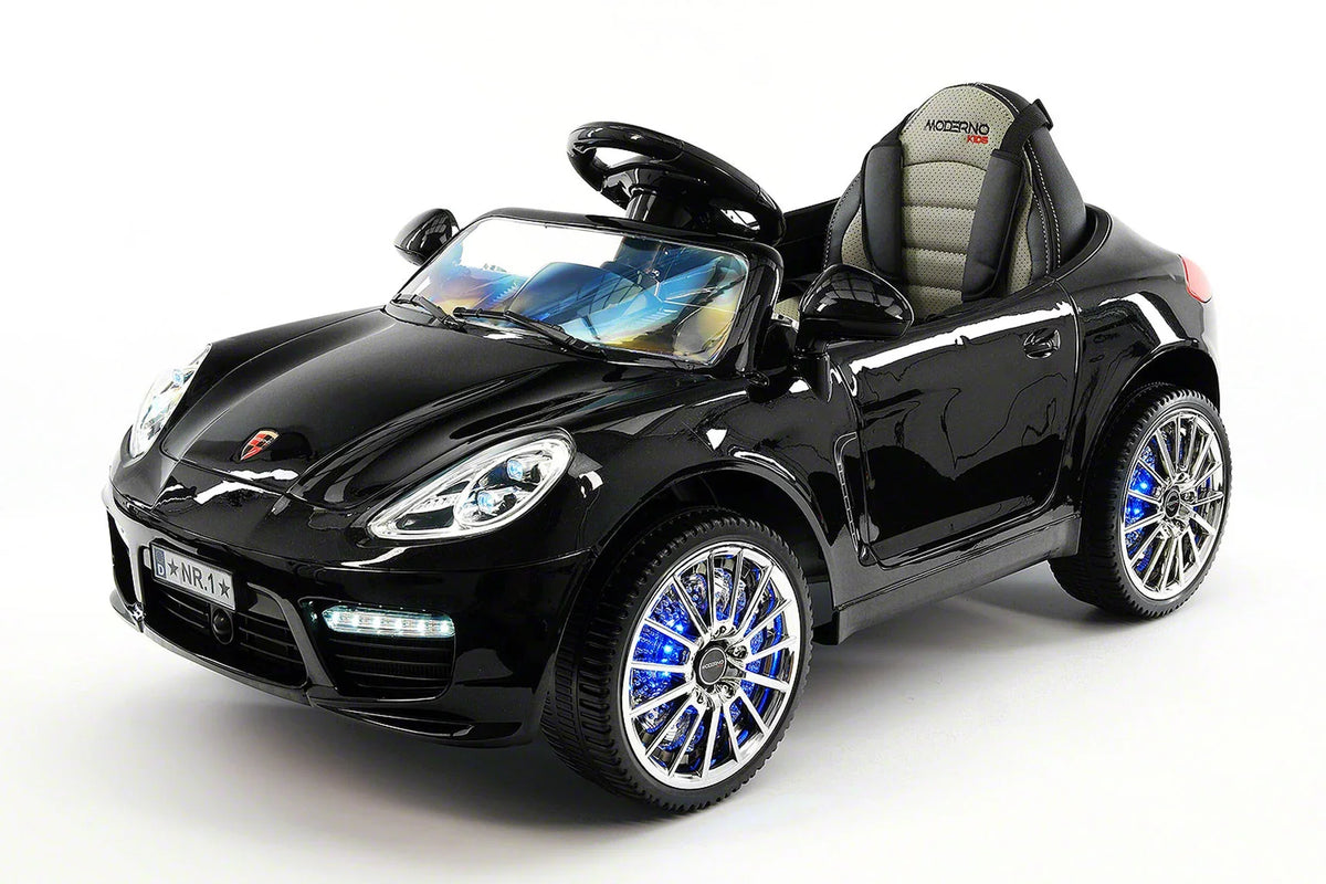 Kiddie Roadster 12V Kids Electric Ride-On Car with R/C Parental Remote | Black Metallic