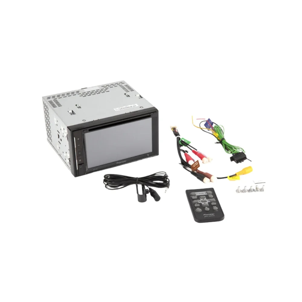 KIT395 Bundle with Pioneer Multimedia DVD Car Stereo and Installation Kit - for 2004-2008  F-150 /Bluetooth Touchscreen Radio - Backup Camera, Double Din Mounting Kit