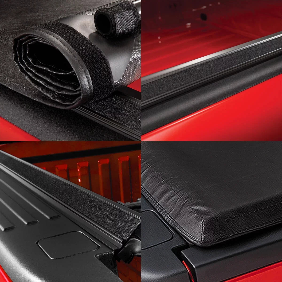 Auto Drive Soft Roll up Truck Bed Tonneau shield Fits 2009-2023 Ram 1500 5.7FT Bed (67.4") w/o RamBox