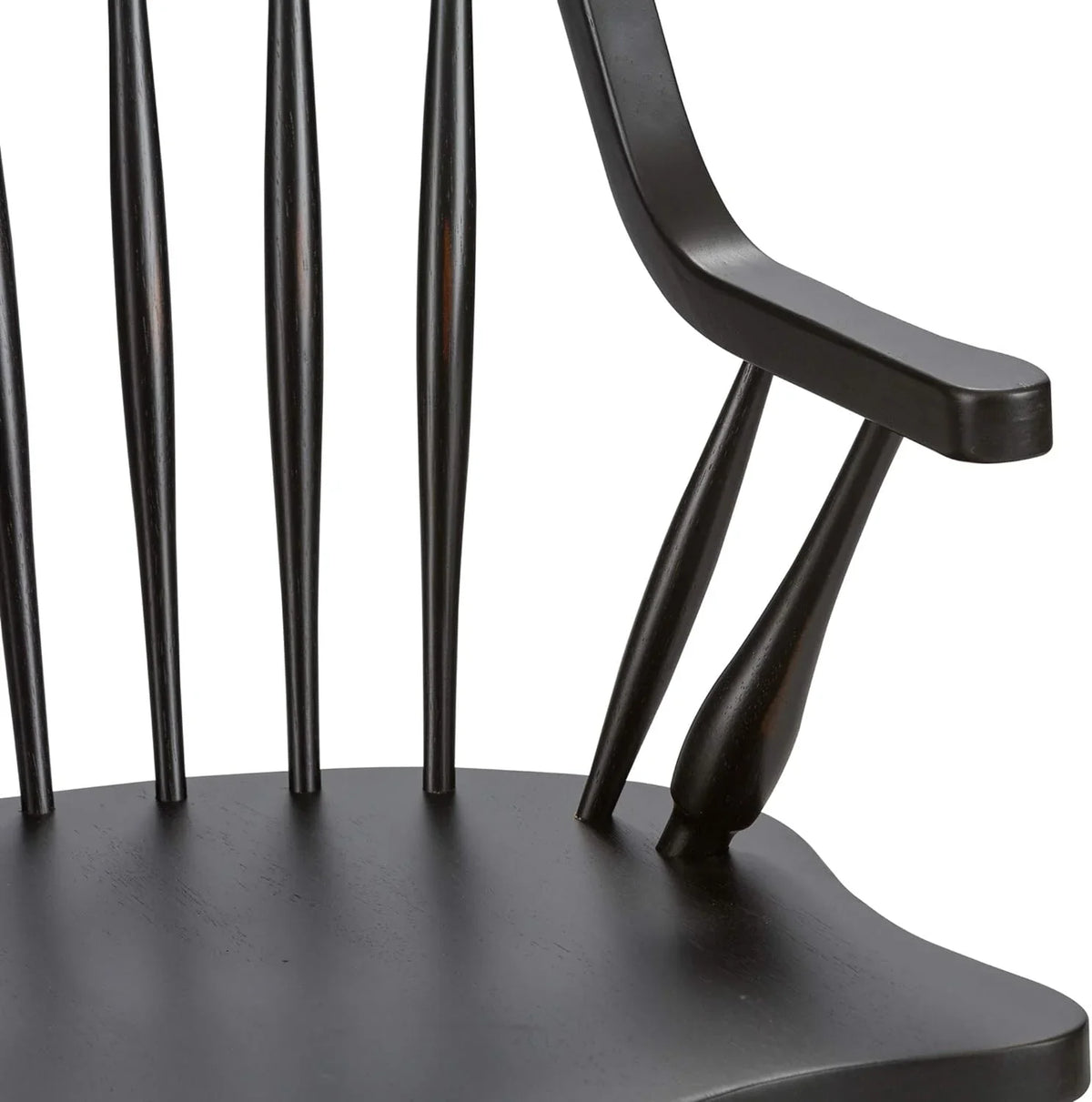 Windsor Back Arm Chair, W25 X D25 X H41, Black