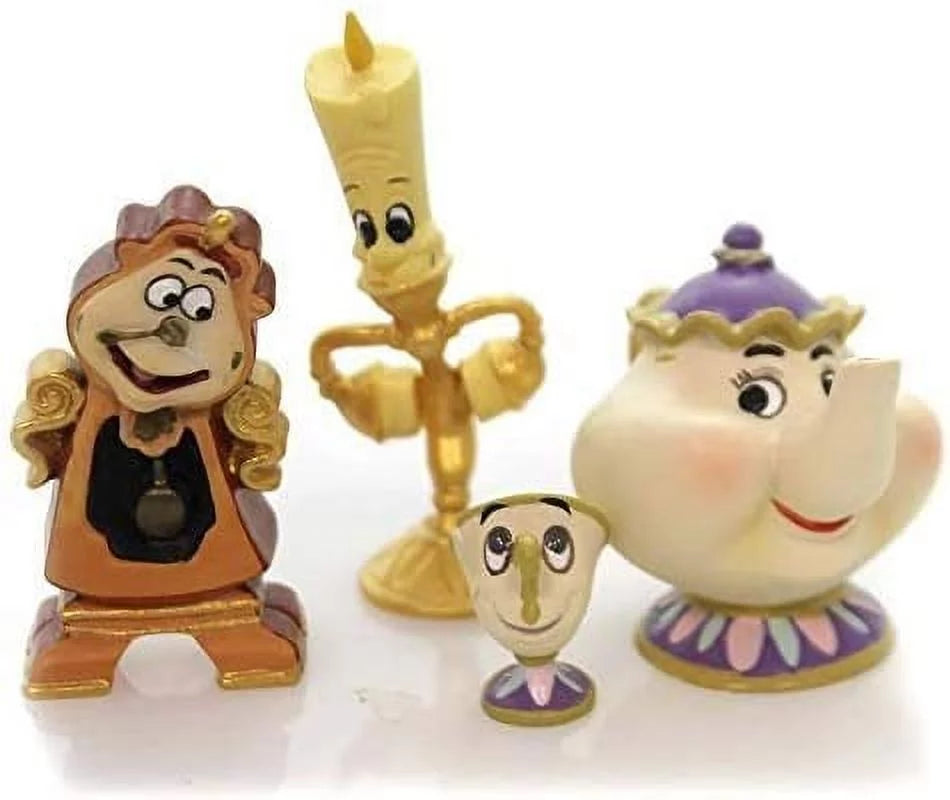 Potts Chip and Cogsworth Figurine Set QGM19620. Disney Showcase Lumiere Mrs