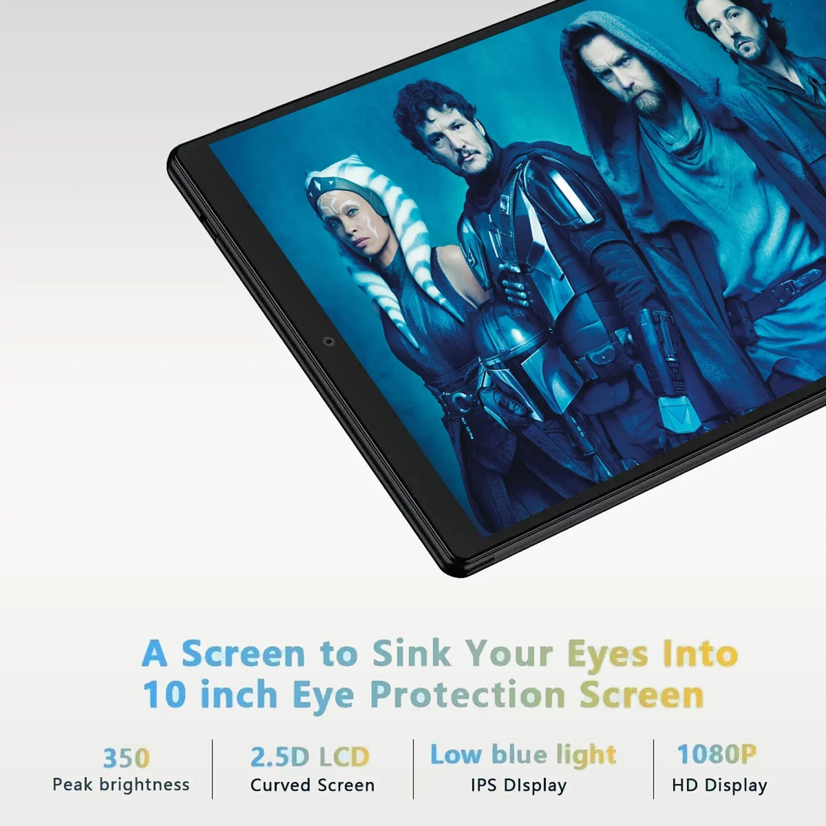 10 inch Tablet Android 11 Tablets  with Keyboard, 4GB RAM 64GB ROM 128GB Expand, 5G/2.4G Wi-Fi, HD IPS Display, 6000mAh Tablet PC with Case,Mouse,GMS Certified,Black