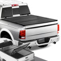 DNA Motoring TTC-HARD-028 For 2009 to 2022 Ram Truck 1500 / 3500 Fleetside 6.5Ft Short Bed Hard Solid Tri -Fold Tonneau wrap