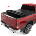 Ledkingdomus 8 Ft Soft Quad Fold Truck Bed Tonneau wrap for 02-23 Dodge Ram 1500 /Ram 2500 3500