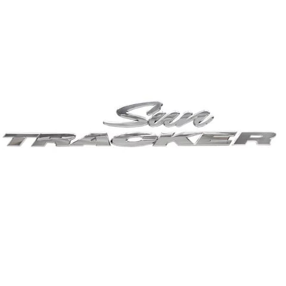 Sun Tracker Pontoon vessel Raised Decal 161758 | Chrome Logo Sticker