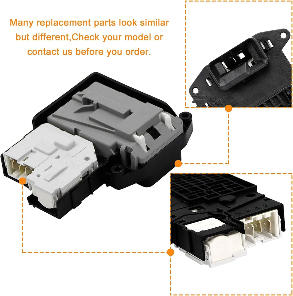 OEM EBF61315802 Washer Door Lock Switch Assembly - Exact for  Front-Load washers & Kenmore 796-series Washing Machine,Replace EBF62534401 2667085 AP5672154 PS7792232 EAP7792232
