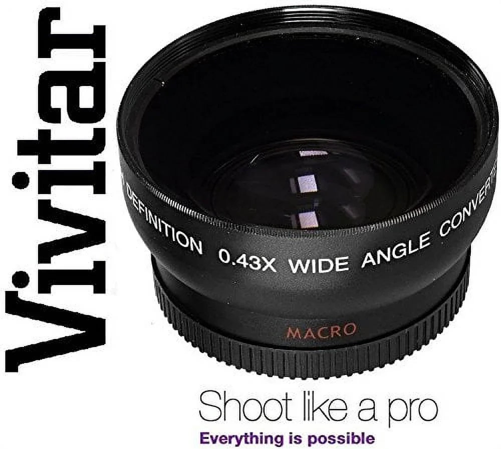HI DEF 2PC LENS KIT PRO HD WIDE ANGLE & TELEPHOTO LENS for  D3200 (52mm appropriate)