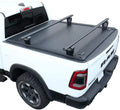 Syneticusa Retractable Hard Tonneau protector with Cross Bars Fits 2019-2022 Ram 1500 5'7" (67.4”) Bed Matte Black Aluminum Low Profile Waterproof Off Road
