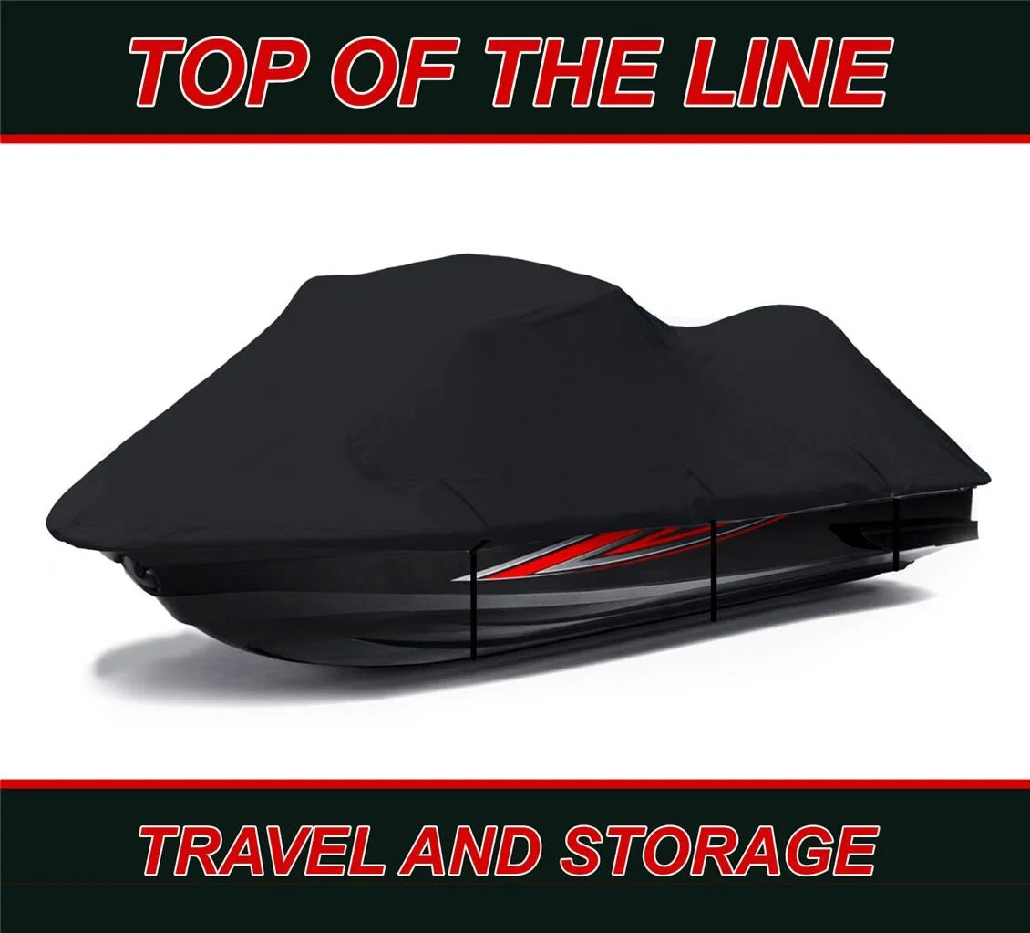 BLACK 600 DENIER JetSki wrap suitable for Polaris Genesis i 2001 2002 2003 2004 Travel Jet Ski protector PWC Covers