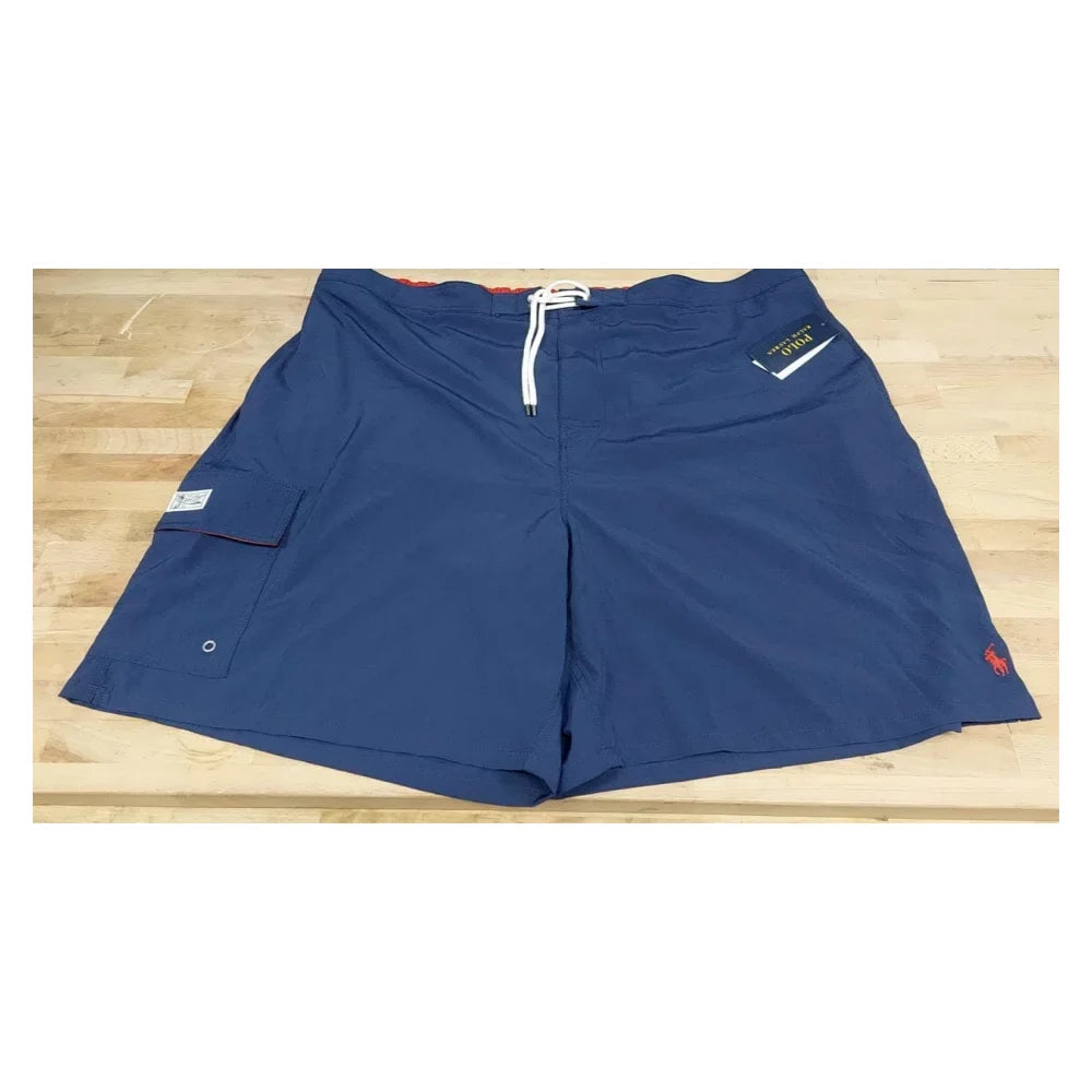 $79.50 Polo Ralph Lauren Swim Boxers Trunks Polyester Navy Blue size 4XB