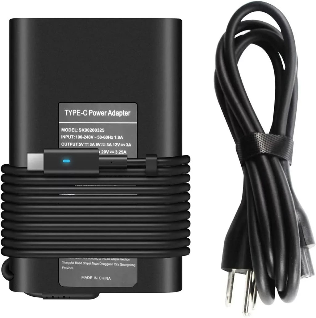 65W USB C Type C Adapter Laptop Charger for  Latitude 5520 5420 5290 5285 5179 5480 5400 5310 5320 7420 7410 7370