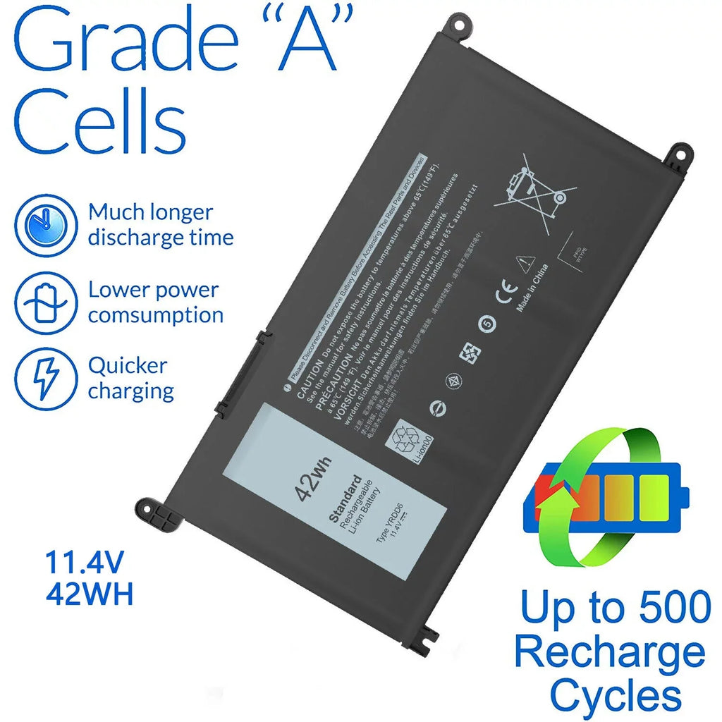 Type YRDD6 Battery For  Inspiron 14 5000 2-in-1 5480 5482 series VM732 FAST