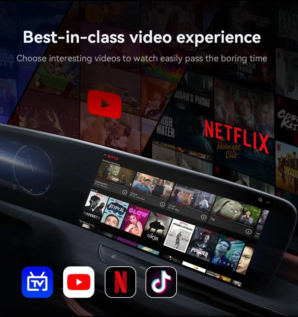 Biniz Carplay AI Box Android 11, Wireless Android Auto Multimedia Video Box with Netflix YouTube HDMI Output，8 Core, 2+16G Magic Box Carplay Support 4G SIM/TF Card,for Cars with Factory Wired Carplay