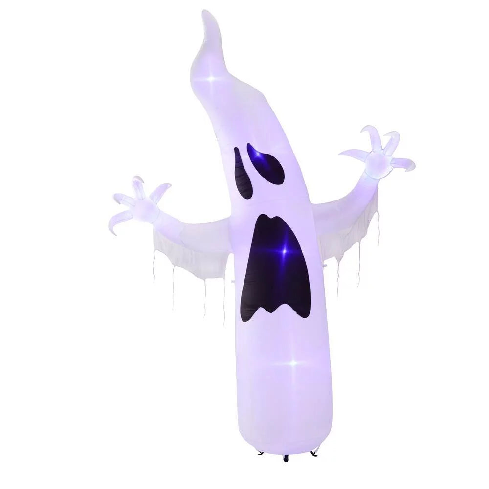 Short Circuit Ghost Halloween Inflatable with Lightshow. 12 ft