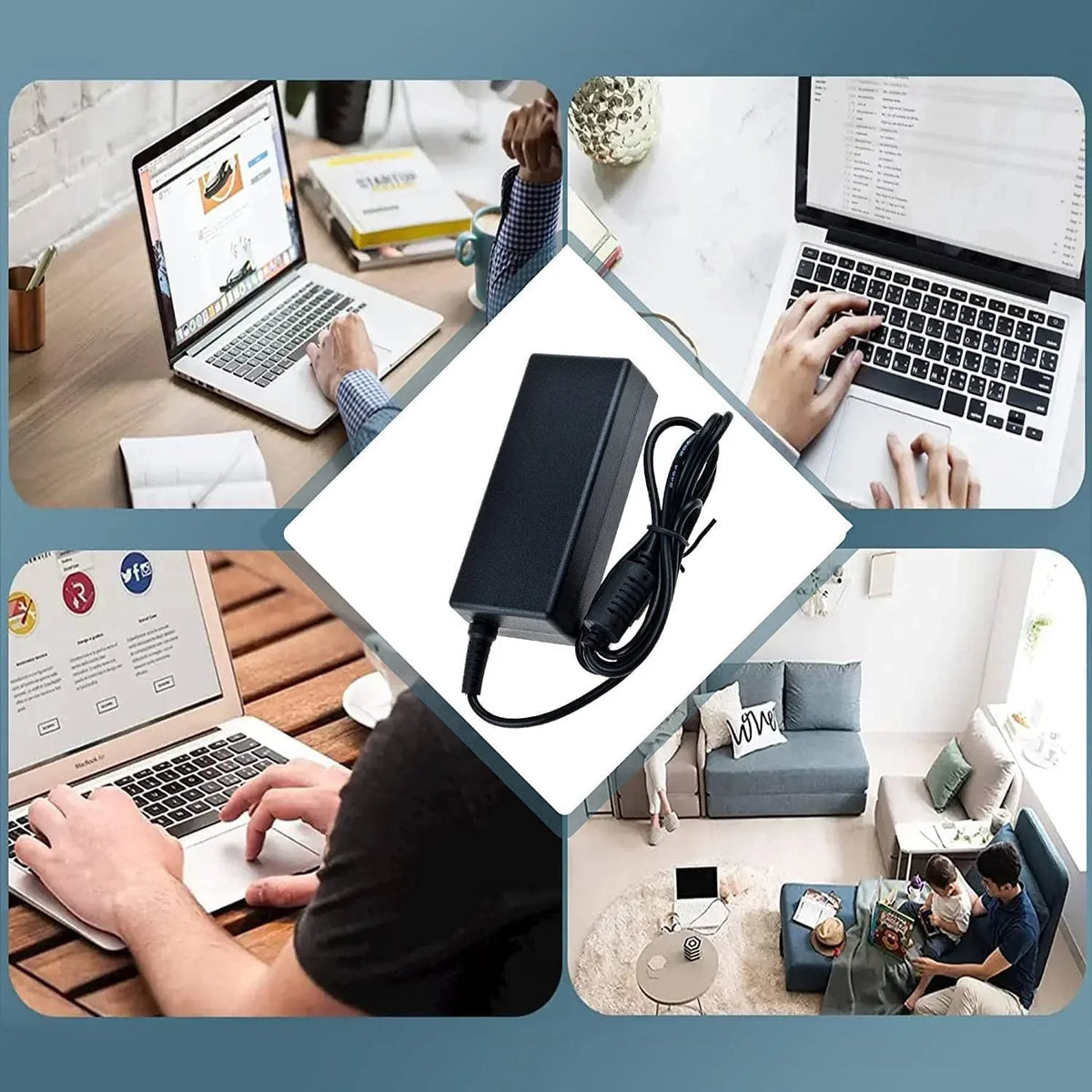 Guy-Tech AC / DC Adapter suitable with  Vostro 14 3000 3459 14-3459 14" LED Laptop Notebook PC Power Supply Cord Cable