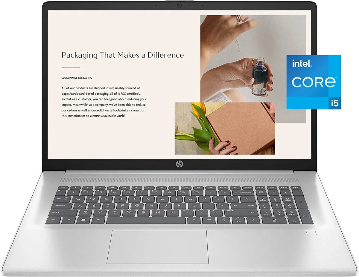 17 inch Laptop, HD+ Display, 12th Gen  Core i5, 8 GB RAM, 512 gb SSD,  Iris Xe Graphics, Windows 11 Home, 17-cn2099nr (2023)