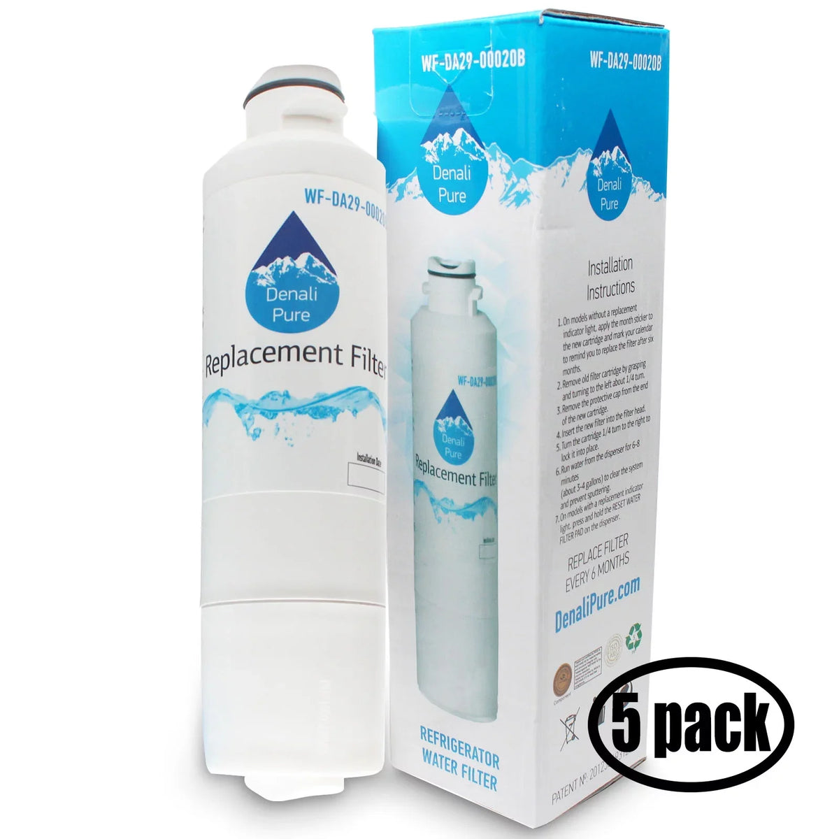 5-Pack Replacement for  HAF-CINEXP Refrigerator liquid Filter - appropriate with  HAF-CINEXP Fridge aqua Filter Cartridge