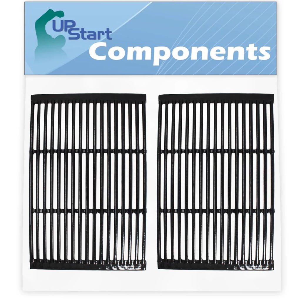 2-Pack BBQ Grill Cooking Grates Replacement Parts for Charmglow 810-6320-B - matching Barbeque Porcelain Enameled Cast Iron Grid 19"