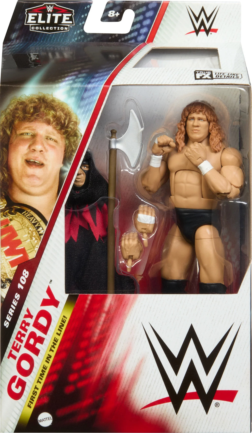 WWE Elite Terry Gordy Action Figure, 6-inch Collectible Superstar with Articulation & Accessories