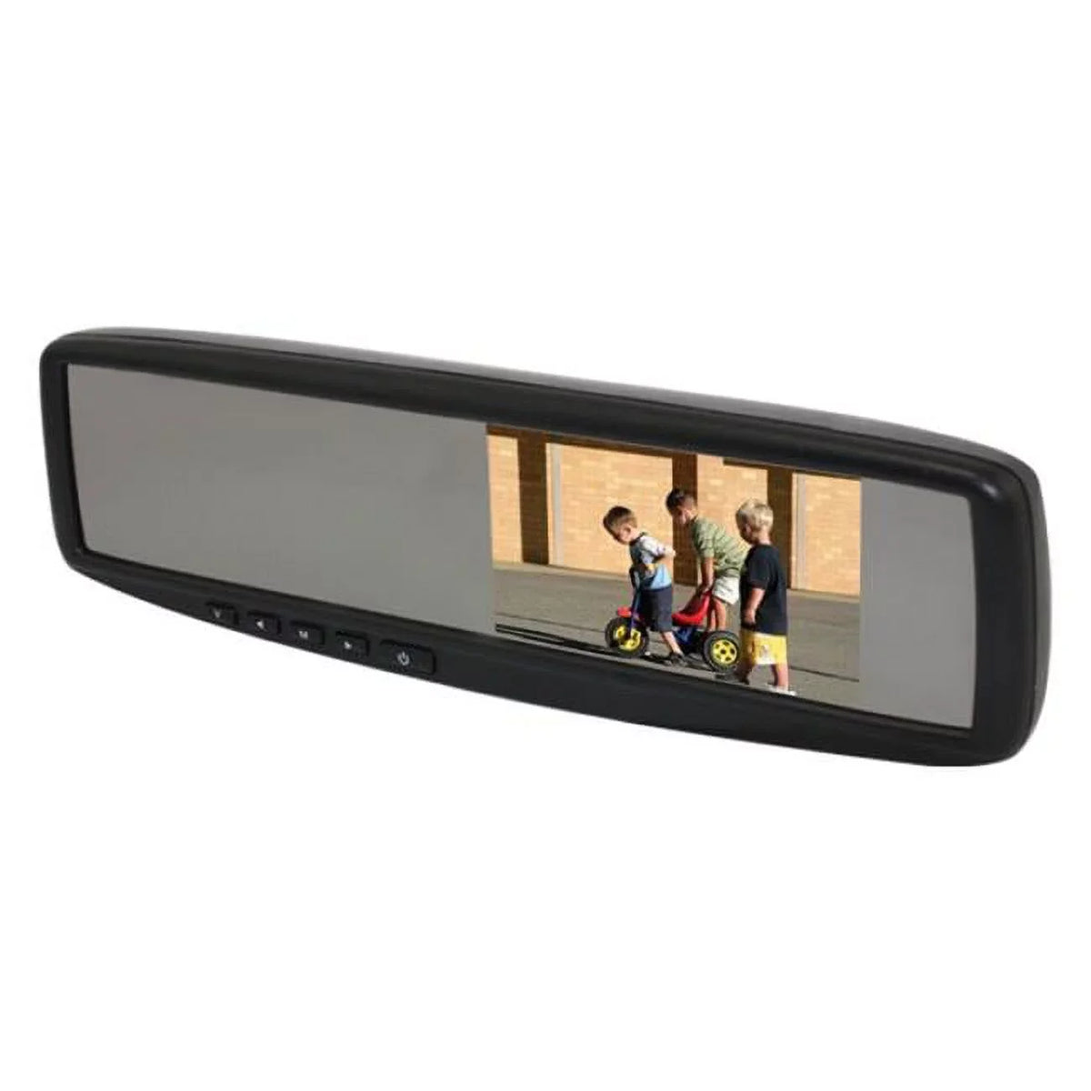 LCD Mirror with Glass Mount. Rear 4.3 in