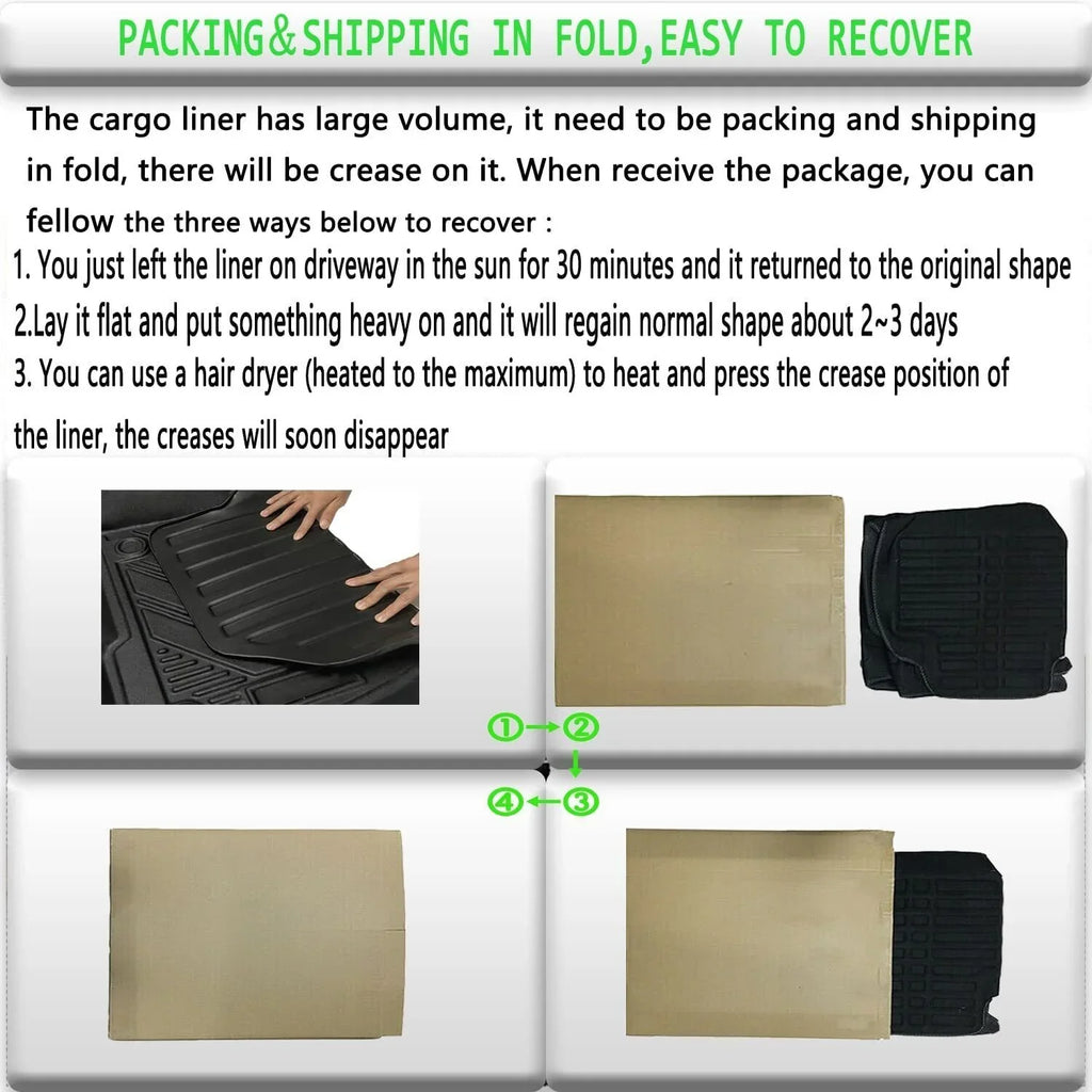 Cargo Mats Trunk Liner for  Highlander 2020-2023 Waterproof Custom Mat