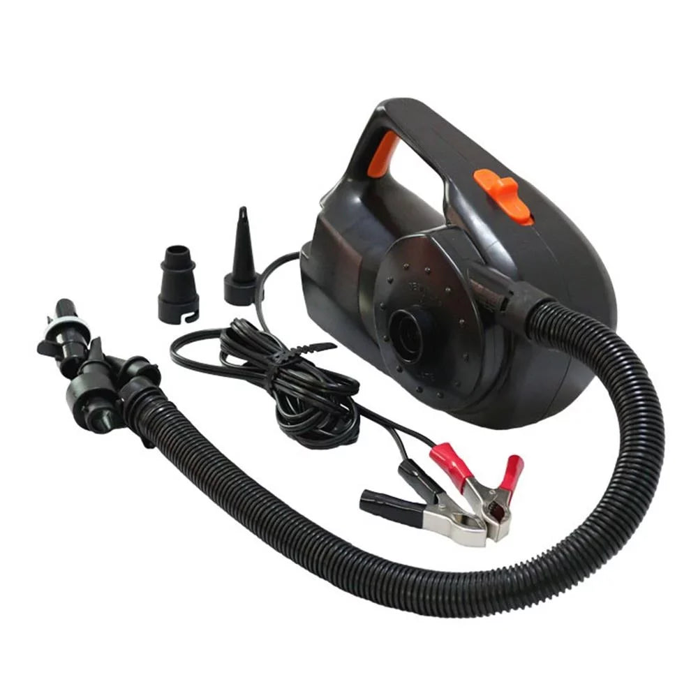 100W Car Rechargable Pump Electric Inflatable Air Pump for Kayak ship Swimming Pool Air Cushions Ball Auto Portable Blower