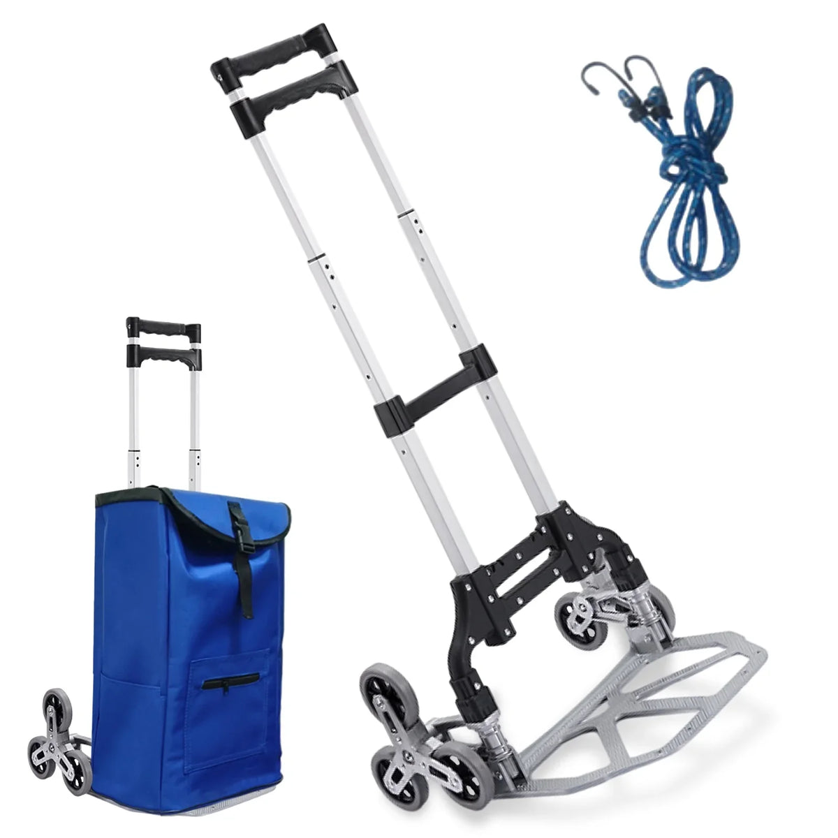 TOPATY Moving Dolly For Stairs | Heavy Duty Collapsible Trolley With Wheels | Portable Folding Truck For Luggage, Moving, Travel, Shopping, Workplace, Warehouse Distribution