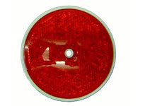 Reflector - Center Hole Mount - Red (320 Pack). Cortina 13-099-32 3-3/8" Dia