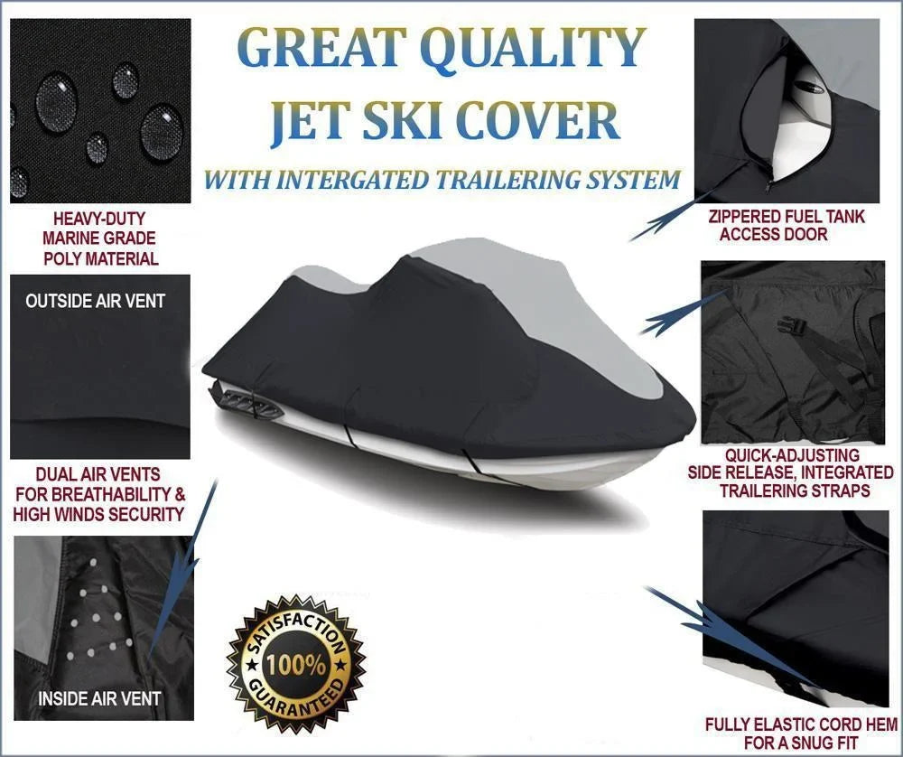 SUPER HEAVY-DUTY PWC Jet Ski shield appropriate for Kawasaki 1200 STX-R 2002-2005 Trailerable