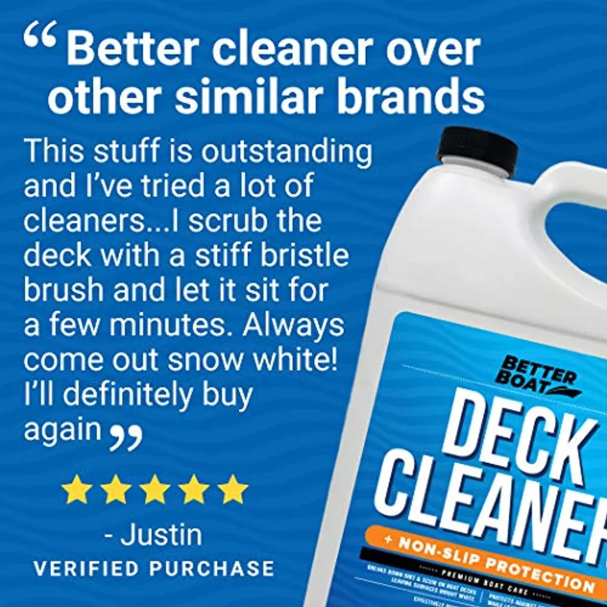 ship Non Skid Cleaner Deck Cleaner for craft Wash Soap Marine Grade Fiberglass Aluminum ship Cleaner to Clean Anti Stick Surface, Plastic, Vinyl Composite Floor & Hull Sealant Cleaning Supplies Gallon