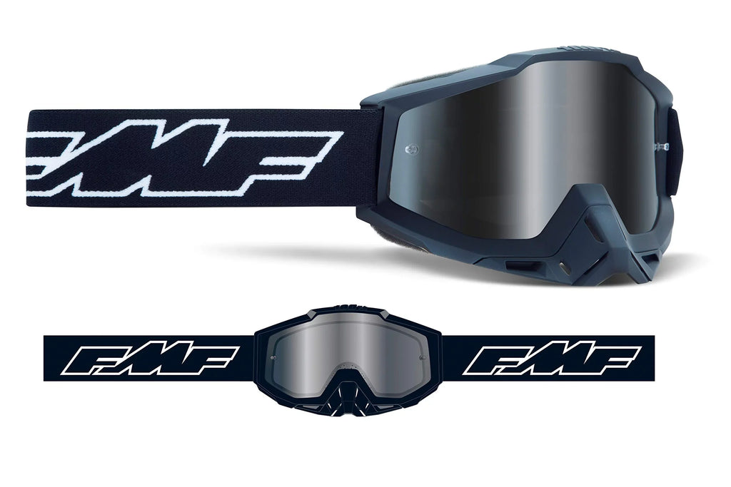 FMF Racing PowerBomb Sand Rocket Goggles (OSFM, Black / Smoke Lens)