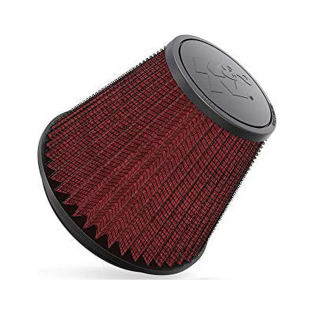 K&N Universal Clamp-On Engine Air Filter: Washable and Resuable: Round Tapered; 6 in (152 mm) Flange ID; 6 in (152 mm) Height; 7.5 in (191 mm) Base; 4.5 in (114 mm) Top , RF-1048