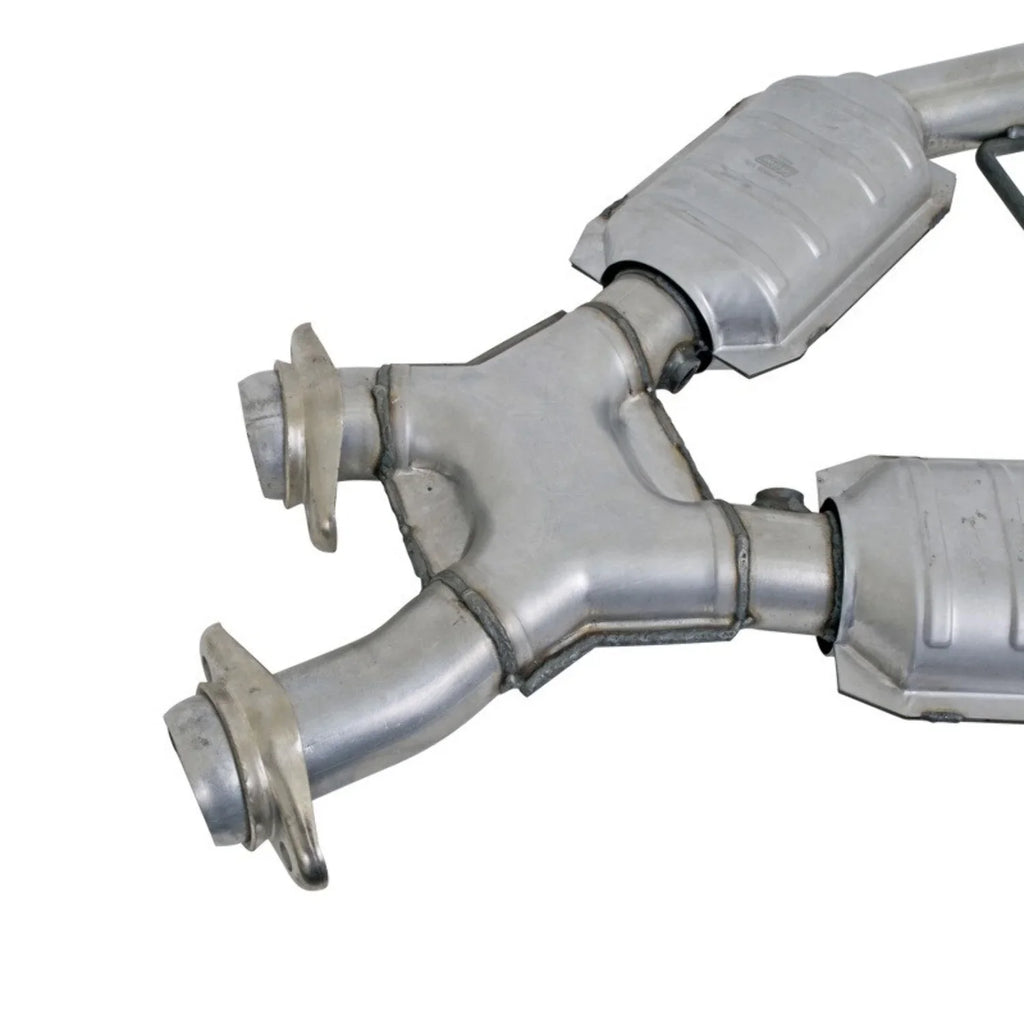 BBK 96-98 Mustang 4.6 GT High Flow X Pipe With Catalytic Converters - 2-1/2 Fits select: 1996-1998  MUSTANG