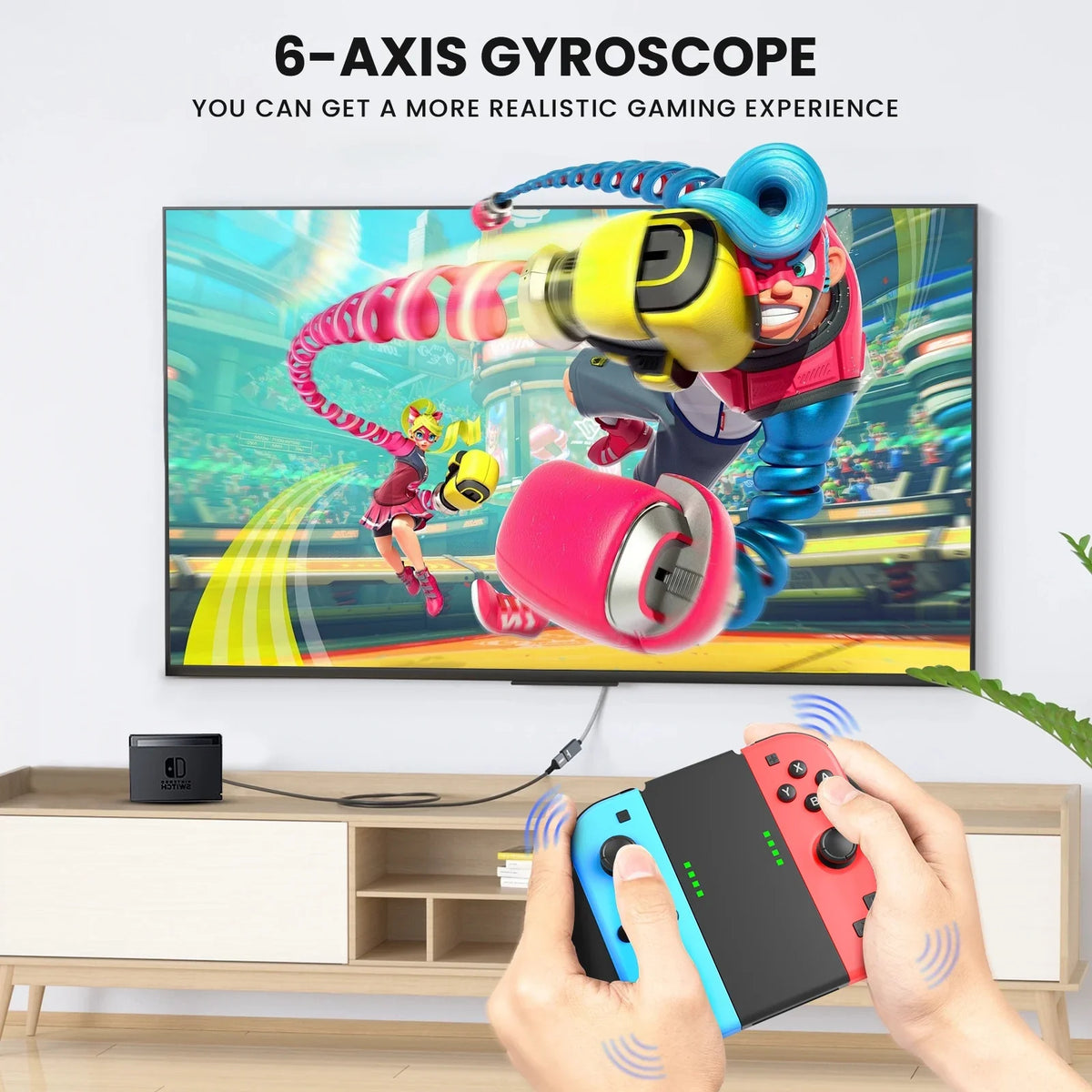 Bonadget Joypad for Nintendo Switch Controller, Wireless Joy-con Controller for Switch/Oled Joy-con Remote Controller with Wake-up Function Support Motion Control/Dual Vibration