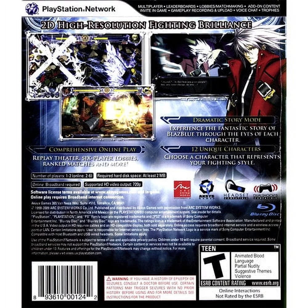 BlazBlue: Calamity Trigger Standard Edition PS3
