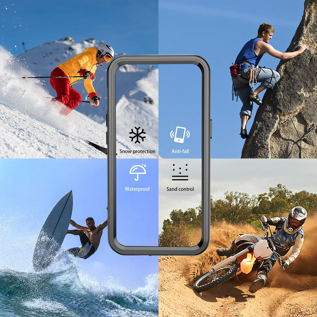 SaniMore for iPhone 14 Pro Max 6.7" 2022 Case with Built-in Screen Protector Dustproof Strong Drop immune Full Body Protective Waterproof wrap for iPhone 14 Por Max 6.7 2022, Clear
