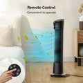 Prepare 30’’ Oscillation Tower Fan，Portable Stand Floor Fans w/Remote/3 Speeds/7.5h Timer for Home/Office. Dr