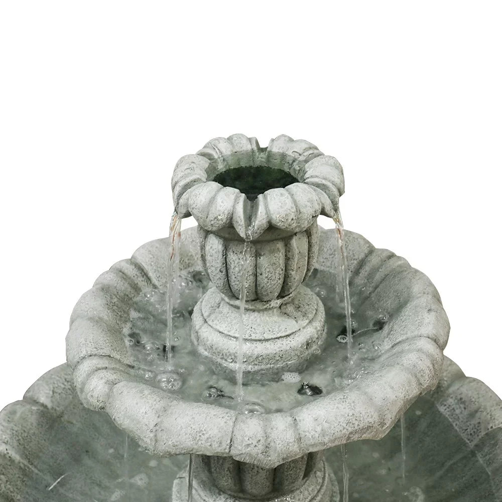 39In 3Tier Mediterranean Outdoor moisture Fountain Concrete Construction
