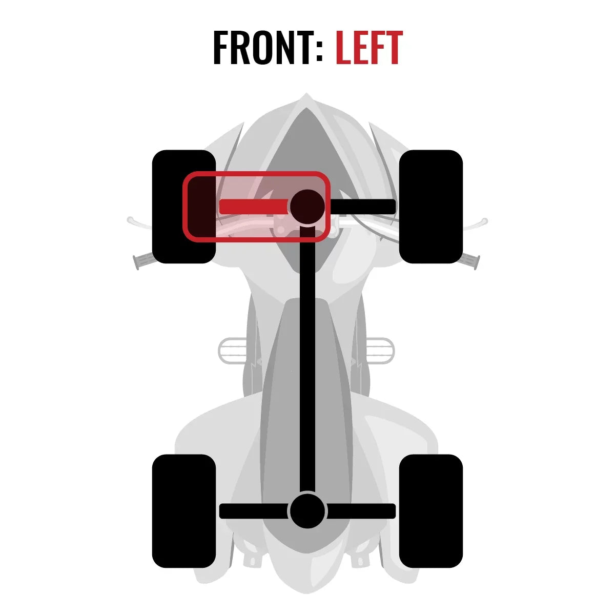 Sixity XT Front Left Axle matching with Can-Am Outlander MAX 800R 2015 - EFI 4X4