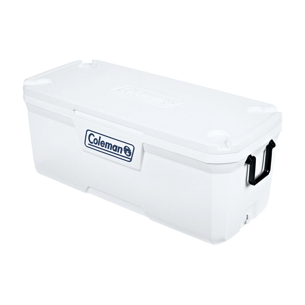 Hard Sided Ice Chest Cooler, White. Coleman 150 qt